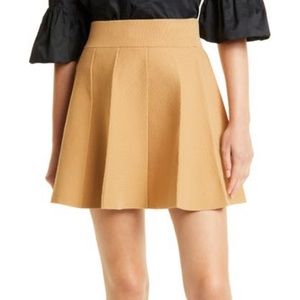 Club Monaco Carly Pleated Knit Miniskirt